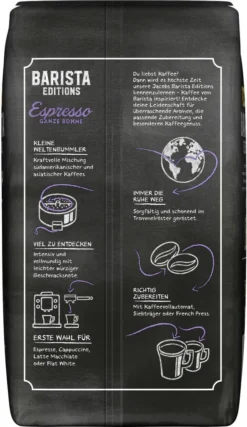 JACOBS Kaffeebohnen Barista Editions Espresso 2x1kg Ganze Bohne + Aluminium Dose Im Barista Design 13 JACOBS Kaffeebohnen Barista Editions Espresso 2x1kg Ganze Bohne + Aluminium Dose Im Barista Design -De’Longhi Verkaufsgeschäft 5cecd597e2ea81a5ad6d72fde7b1f921