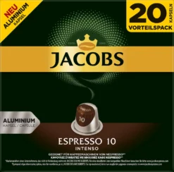 Jacobs Kapseln Espresso Intenso | 20 Nespresso® Komp. Kapseln