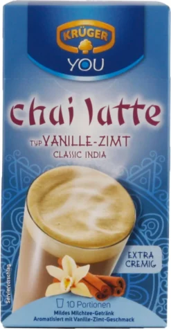 Krüger You Chai Latte Typ Vanille-Zimt Classic India Extra Cremig | 10 Portionen -De’Longhi Verkaufsgeschäft 5df7e19cc55817dea244756904721a3b