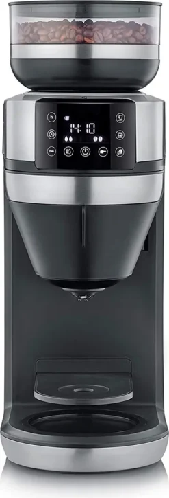 SEVERIN FILKA Vollautomat Für Filterkaffee Mit Thermokanne KA 4851 Aus Edelstahl, Matt-schwarz Edelstahl-gebürstet -De’Longhi Verkaufsgeschäft 5e29ee61d071a174d9c1bcd8a1d96620