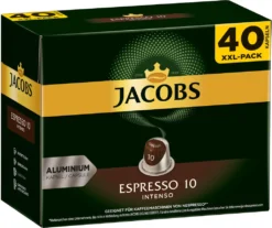 JACOBS Kapseln Espresso Intenso 5 X 40 Nespresso®* Kompatible Kaffeekapseln -De’Longhi Verkaufsgeschäft 5e59c4f56ab078f4274b20fbd139f0af