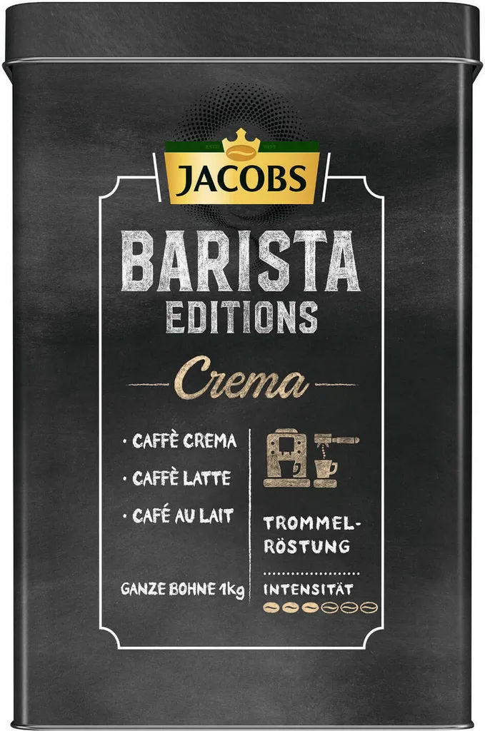 JACOBS Kaffeebohnen Expertenröstung Crema Italiano 3 Kg Geröstete Bohnen+ 1 Jacobs Barista Becher+ 1 Dose 8 JACOBS Kaffeebohnen Expertenröstung Crema Italiano 3 Kg Geröstete Bohnen+ 1 Jacobs Barista Becher+ 1 Dose – Bild 8