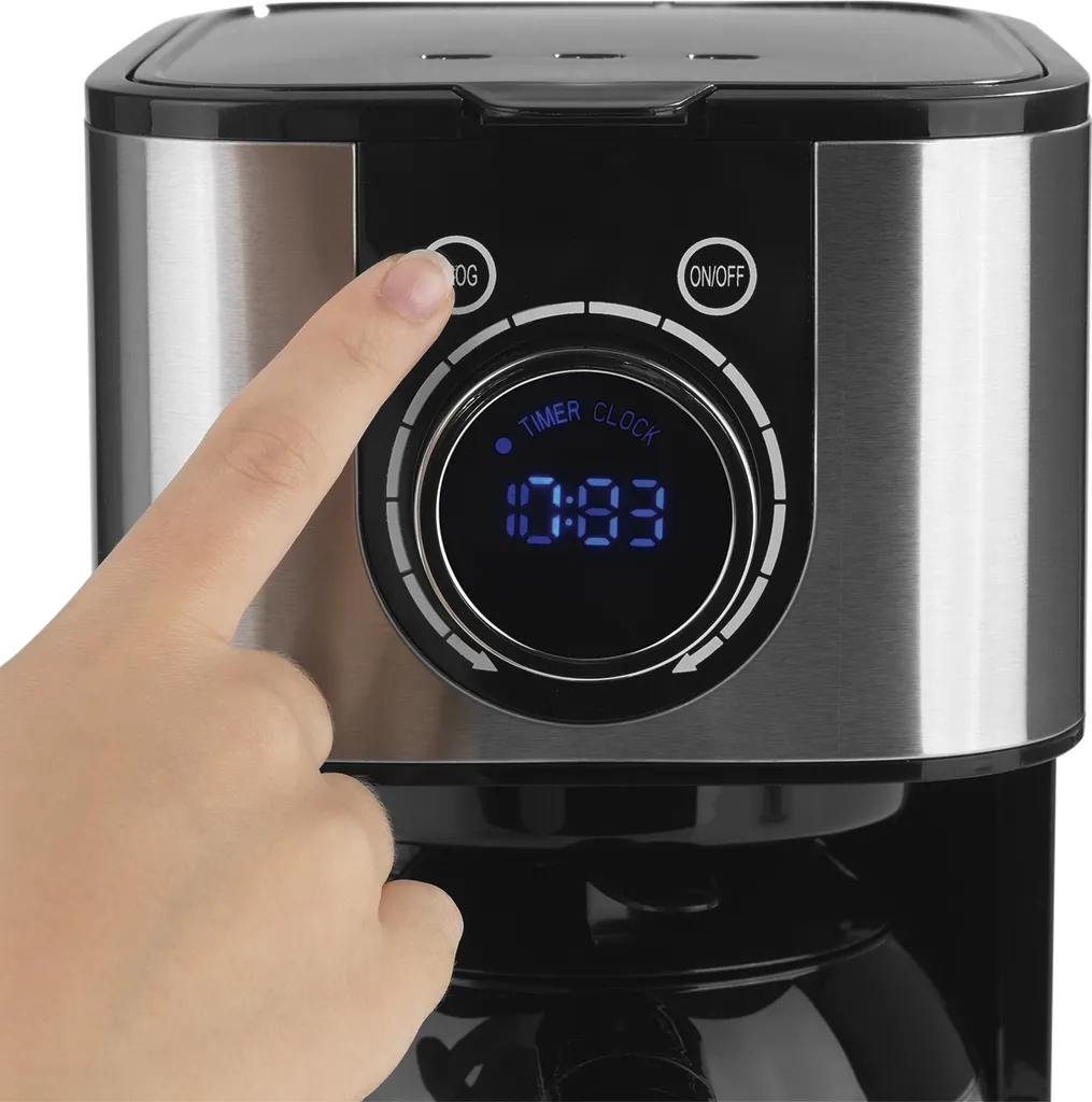 BEEM FRESH-AROMA-SWITCH Filterkaffeemaschine - Thermo Edelstahl 1 L Thermoskanne Bedienrad 24h-Timer 800 W Für 4-8 Tassen Kaffeemaschine Timer 9 BEEM FRESH-AROMA-SWITCH Filterkaffeemaschine - Thermo Edelstahl 1 L Thermoskanne Bedienrad 24h-Timer 800 W Für 4-8 Tassen Kaffeemaschine Timer – Bild 9