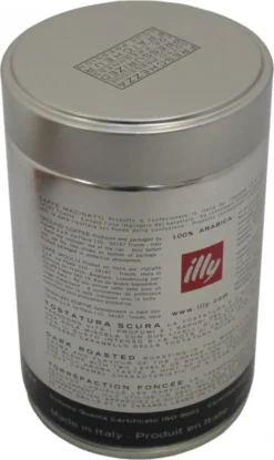 Illy Espresso Dunkle Röstung / Dark Roast | Gemahlen | 250g-Dose -De’Longhi Verkaufsgeschäft 6395d85ce0d3b574dc2c84131aae3757