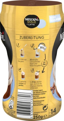 Nescafé® Nescafé Gold Typ Latte | 250g Dose 13 Nescafé® Nescafé Gold Typ Latte | 250g Dose -De’Longhi Verkaufsgeschäft 66804347590f3ba8b3f005247455ee1b