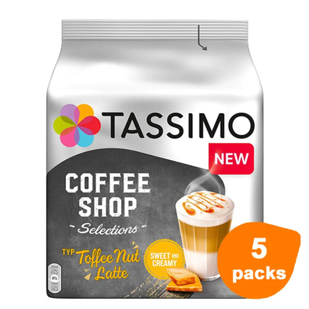 TASSIMO Coffee Shop Selections Toffee Nut Latte T Discs Kapseln 5 X 8 Getränke 7 TASSIMO Coffee Shop Selections Toffee Nut Latte T Discs Kapseln 5 X 8 Getränke – Bild 7