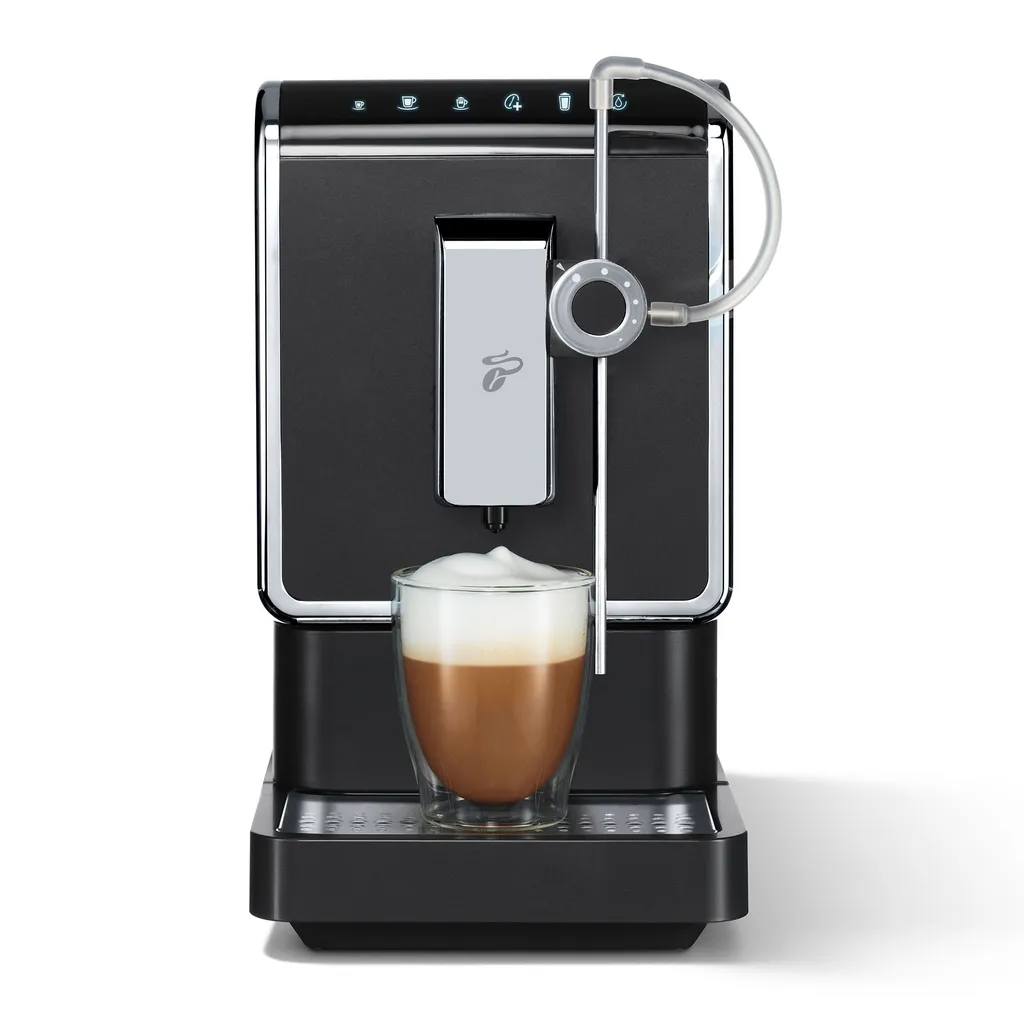 Tchibo Kaffeevollautomat Esperto Pro Mit One Touch Funktion Für Caffè Crema, Espresso, Cappuccino Und Milchschaum, Anthrazit 2 Tchibo Kaffeevollautomat Esperto Pro Mit One Touch Funktion Für Caffè Crema, Espresso, Cappuccino Und Milchschaum, Anthrazit – Bild 2