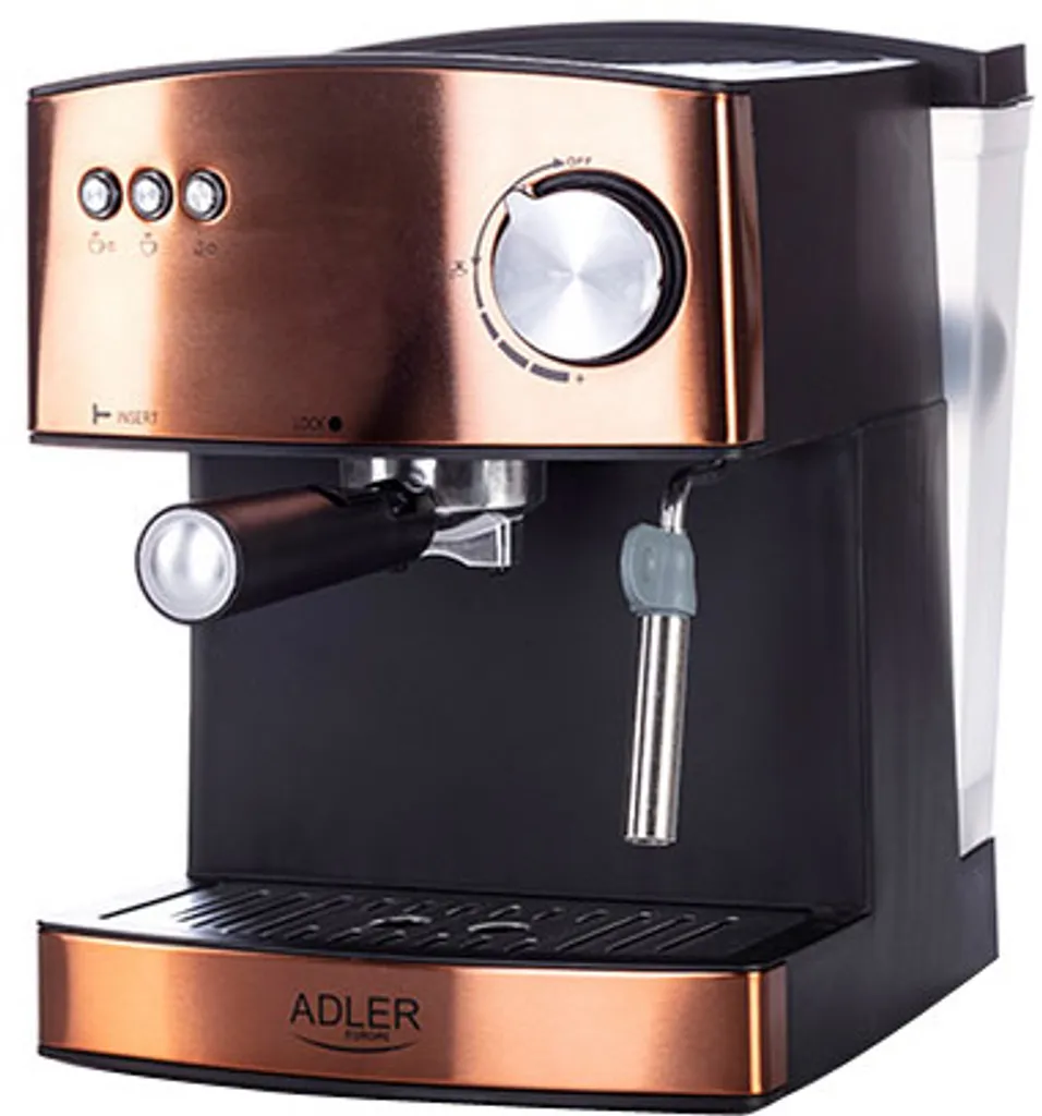 Adler Espressomaschine | Kaffeemaschine | Milchaufschäumer | Cappuccinomaschine | Siebträger Espressomaschine | Elektrische Espressomaschine | Bronze Design | 1,6L Wassertank | 850 Watt |15 Bar | 12 Adler Espressomaschine | Kaffeemaschine | Milchaufschäumer | Cappuccinomaschine | Siebträger Espressomaschine | Elektrische Espressomaschine | Bronze Design | 1,6L Wassertank | 850 Watt |15 Bar | – Bild 12