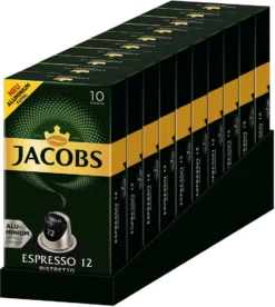 JACOBS Kapseln Espresso Ristretto 100 Nespresso Kompatible Kaffeekapseln -De’Longhi Verkaufsgeschäft 6ad8dda1680db8a388d521f2ddb544a0