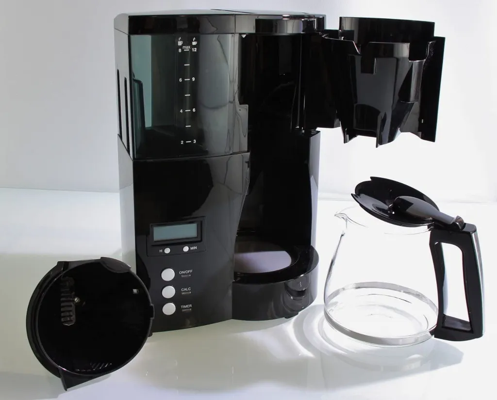 Melitta Optima Timer 100801 Bk, Filterkaffeemaschine Mit Glaskanne Und Timer-Funktion, Abnehmbarer Wassertank, Schwarz 4 Melitta Optima Timer 100801 Bk, Filterkaffeemaschine Mit Glaskanne Und Timer-Funktion, Abnehmbarer Wassertank, Schwarz – Bild 4
