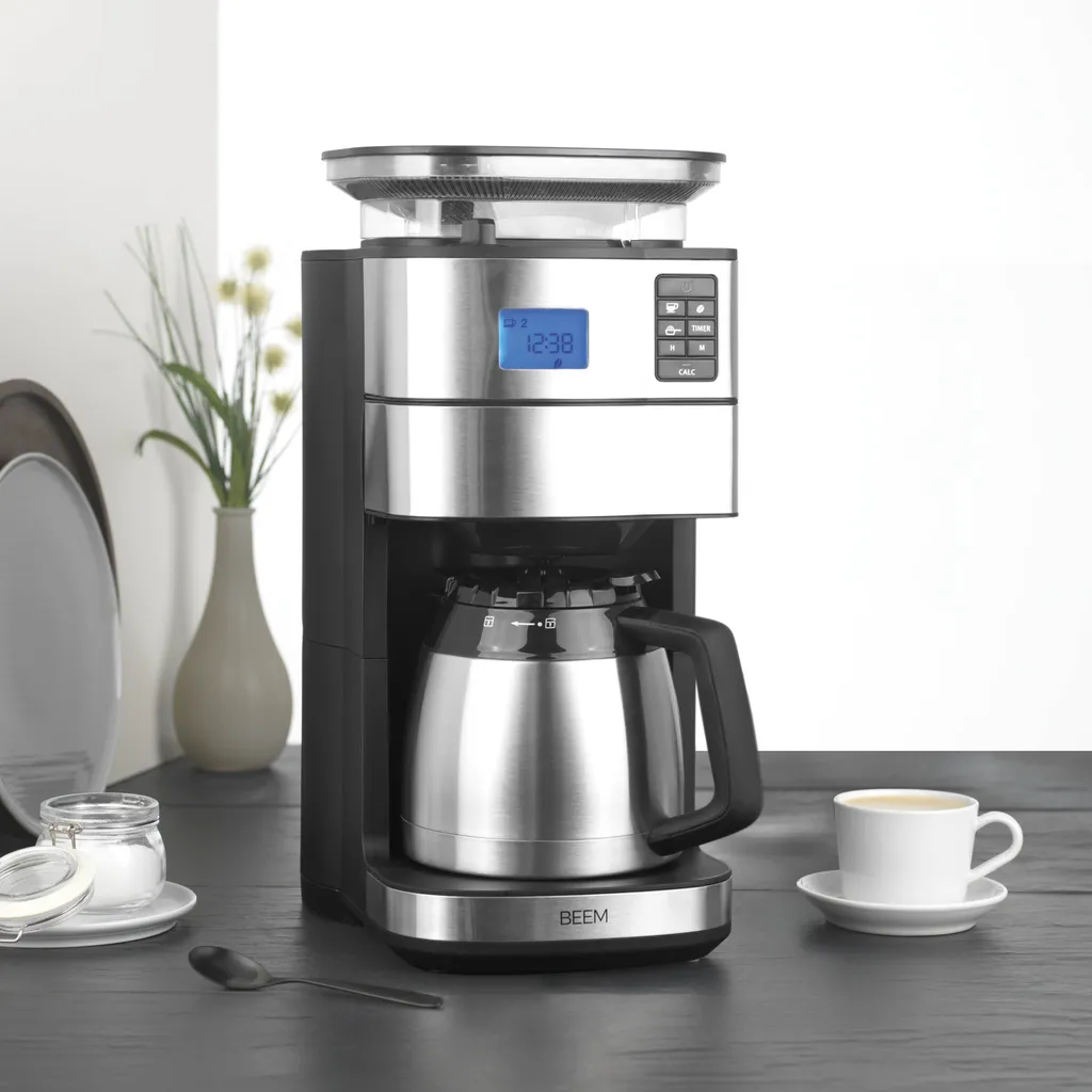 BEEM FRESH-AROMA-PERFECT II Filterkaffeemaschine Mit Mahlwerk - Thermo Kaffeemaschine Filterkaffeemaschine 10 Tassen Timer Thermoskanne Edelstahl 8 BEEM FRESH-AROMA-PERFECT II Filterkaffeemaschine Mit Mahlwerk - Thermo Kaffeemaschine Filterkaffeemaschine 10 Tassen Timer Thermoskanne Edelstahl – Bild 8