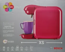 Bosch Tassimo Vivy2 Kapselmaschine TAS1401, Kompaktes Design, Vollautomatisch, Geeignet Für Alle Tassen - Pink -De’Longhi Verkaufsgeschäft 710c937ae7ccbb08afbb913c91ca195a
