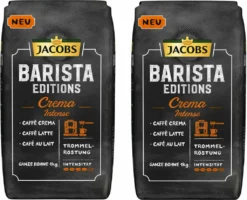 JACOBS Kaffeebohnen Barista Editions Crema Intense 2 X 1kg Ganze Bohnen + 1 Aluminiumdose Im Barista Design 11 JACOBS Kaffeebohnen Barista Editions Crema Intense 2 X 1kg Ganze Bohnen + 1 Aluminiumdose Im Barista Design -De’Longhi Verkaufsgeschäft 7140c3bddd9193d7cdcacff8d20fbb9c