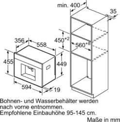 Bosch CTL636EB6 Einbau-Kaffeevollautomat -De’Longhi Verkaufsgeschäft 7156bd47824556e7b365a879b0faf69a