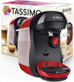 TASSIMO Kaffeekapselmaschine Happy TAS1003, Rot -De’Longhi Verkaufsgeschäft 71d7d1c3ef8a8a2588b15c92a879d628
