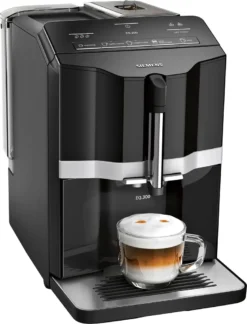 Siemens EQ.300 Kaffeevollautomat TI351509DE, Kompakte Größe, Einfache Bedienung, 1.300 Watt, Schwarz -De’Longhi Verkaufsgeschäft 73a88206d9238719415317b19192485f