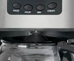 Clatronic KA 3642 Kaffeefiltermaschine Für 12-14 Tassen 1,5 L, Programmierbare 24-Stunden LCD-Digital-Zeitschaltuhr, Edelstahlfront -De’Longhi Verkaufsgeschäft 765bb570c8f546671329efaf363d8aba