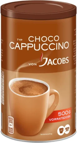 JACOBS Typ Choco Cappuccino 6 X 500 G Cappuccinopulver Löslich 6 Dosen -De’Longhi Verkaufsgeschäft 767655cdc72730d5573dca77c48c5a19