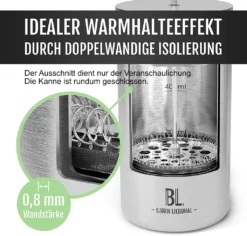 Bjørn Liebdhal French Press Edelstahl Kaffeemaschine Auch Für Camping : 0.6 Liter -De’Longhi Verkaufsgeschäft 778d03e1698cf02462e28806679b215a