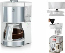 Melitta Filterkaffeemaschine Look V Perfection 1025-05 Weiß -De’Longhi Verkaufsgeschäft 796be61350c600de1259658006333eab