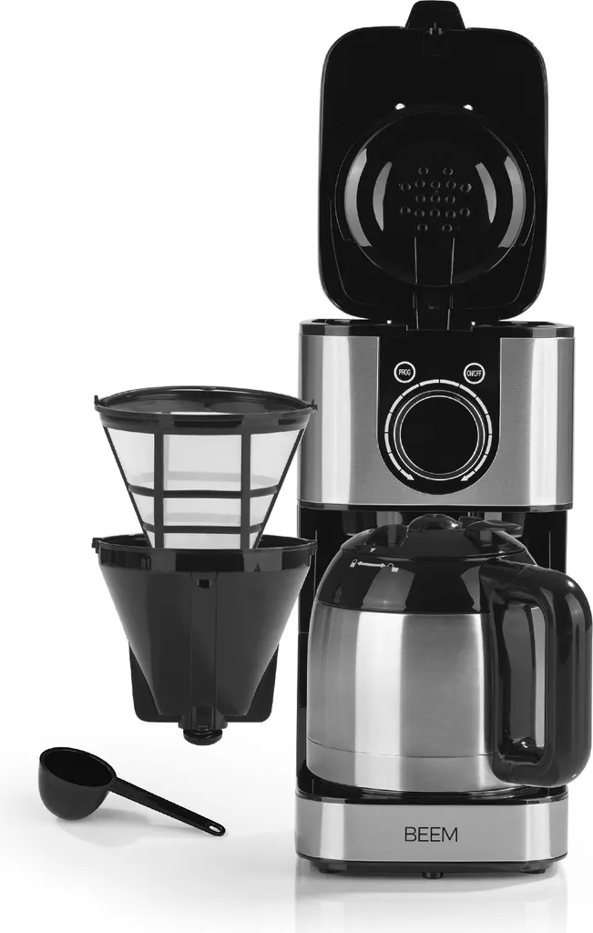 BEEM FRESH-AROMA-SWITCH Filterkaffeemaschine - Thermo Edelstahl 1 L Thermoskanne Bedienrad 24h-Timer 800 W Für 4-8 Tassen Kaffeemaschine Timer 3 BEEM FRESH-AROMA-SWITCH Filterkaffeemaschine - Thermo Edelstahl 1 L Thermoskanne Bedienrad 24h-Timer 800 W Für 4-8 Tassen Kaffeemaschine Timer – Bild 3
