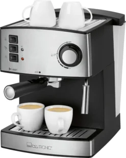 Clatronic ES 3643 Espresso- Und Cappuccino-Automat, 15 Bar Pumpdruck, Tassenvorwärmfunktion, Mit Aufschäum- Und Heißwasserfunktion 12 Clatronic ES 3643 Espresso- Und Cappuccino-Automat, 15 Bar Pumpdruck, Tassenvorwärmfunktion, Mit Aufschäum- Und Heißwasserfunktion -De’Longhi Verkaufsgeschäft 7c2bf2330a6c3d73cf5c1a563842ebfc