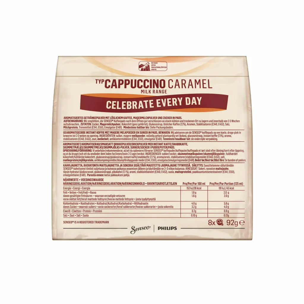 Senseo Cappuccino Caramel | 8 Kaffeepads 7 Senseo Cappuccino Caramel | 8 Kaffeepads – Bild 7