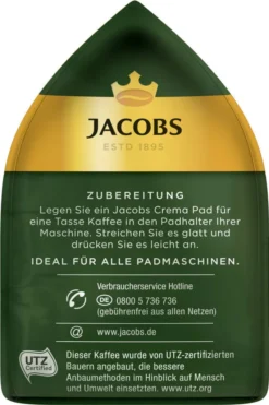 JACOBS Pads Crema Classic 270 Getränke - 15x18 Kaffeepads Senseo Kompatibel -De’Longhi Verkaufsgeschäft 7f1a493f2b323a62bc81f2e3295f8416