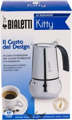 Bialetti Espressokocher Kitty 10 Tassen Inkl. 100g Perfetto Moka Classico -De’Longhi Verkaufsgeschäft 7f80b70c3c62caa142988be573939971