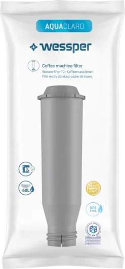 Wessper AquaClaro Wasserfilter Kompatibel Mit Krups, Passt Viele Modelle Von Krups, Siemens, Bosch, AEG, Tefal, Neff, Gaggenau (10er Pack) -De’Longhi Verkaufsgeschäft 831ce7eb44672661da877cdd4fb4b001