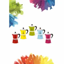 Bialetti Rainbow, Italienische Espresso-Kaffeemaschine, Aluminium, 3 Tassen, Rot -De’Longhi Verkaufsgeschäft 84ac3c6d8c77367ced1a9213c887b074