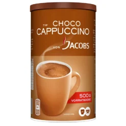 JACOBS Typ Choco Cappuccino 6 X 500 G Cappuccinopulver Löslich 6 Dosen -De’Longhi Verkaufsgeschäft 8547168e546ec01a024400cd2f7b10f4