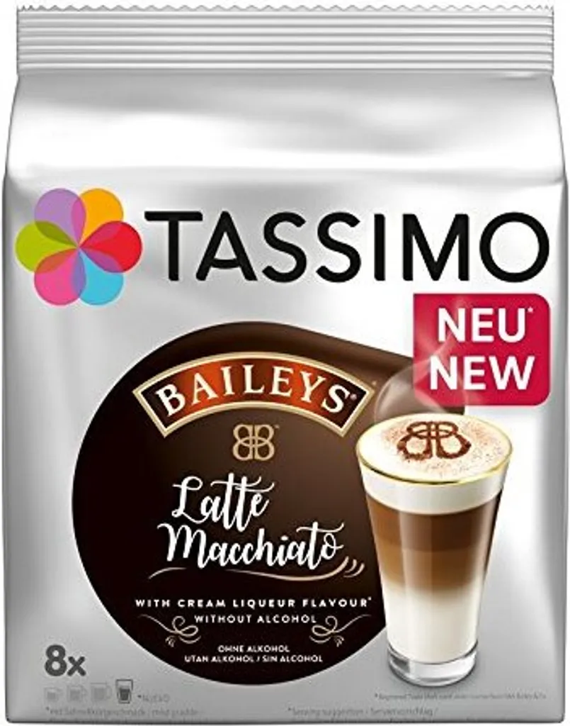 TASSIMO Latte Macchiato Baileys 5er Pack T Discs Kaffee Kapseln 5 X 8 Getränke 2 TASSIMO Latte Macchiato Baileys 5er Pack T Discs Kaffee Kapseln 5 X 8 Getränke – Bild 2