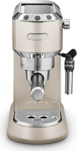 De'Longhi Delonghi Kaffeemaschine Dedica Metallics EC785.BG Pumpendruck 15 Bar, Eingebauter Milchaufschäumer, Manuell, 1300 W, Beige -De’Longhi Verkaufsgeschäft 85edf933c21286dcf09e4eede546f19c