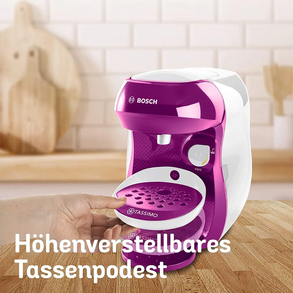 Bosch TASSIMO HAPPY Wild Purple +20 € Gutschein 1400 Watt 0,7 Liter Wassertank 16 Bosch TASSIMO HAPPY Wild Purple +20 € Gutschein 1400 Watt 0,7 Liter Wassertank – Bild 16