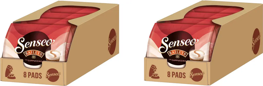 SENSEO Cappuccino Baileys Pads Sahnelikörgeschmack 10er Pack - 10 X 8 Getränke 1 SENSEO Cappuccino Baileys Pads Sahnelikörgeschmack 10er Pack - 10 X 8 Getränke