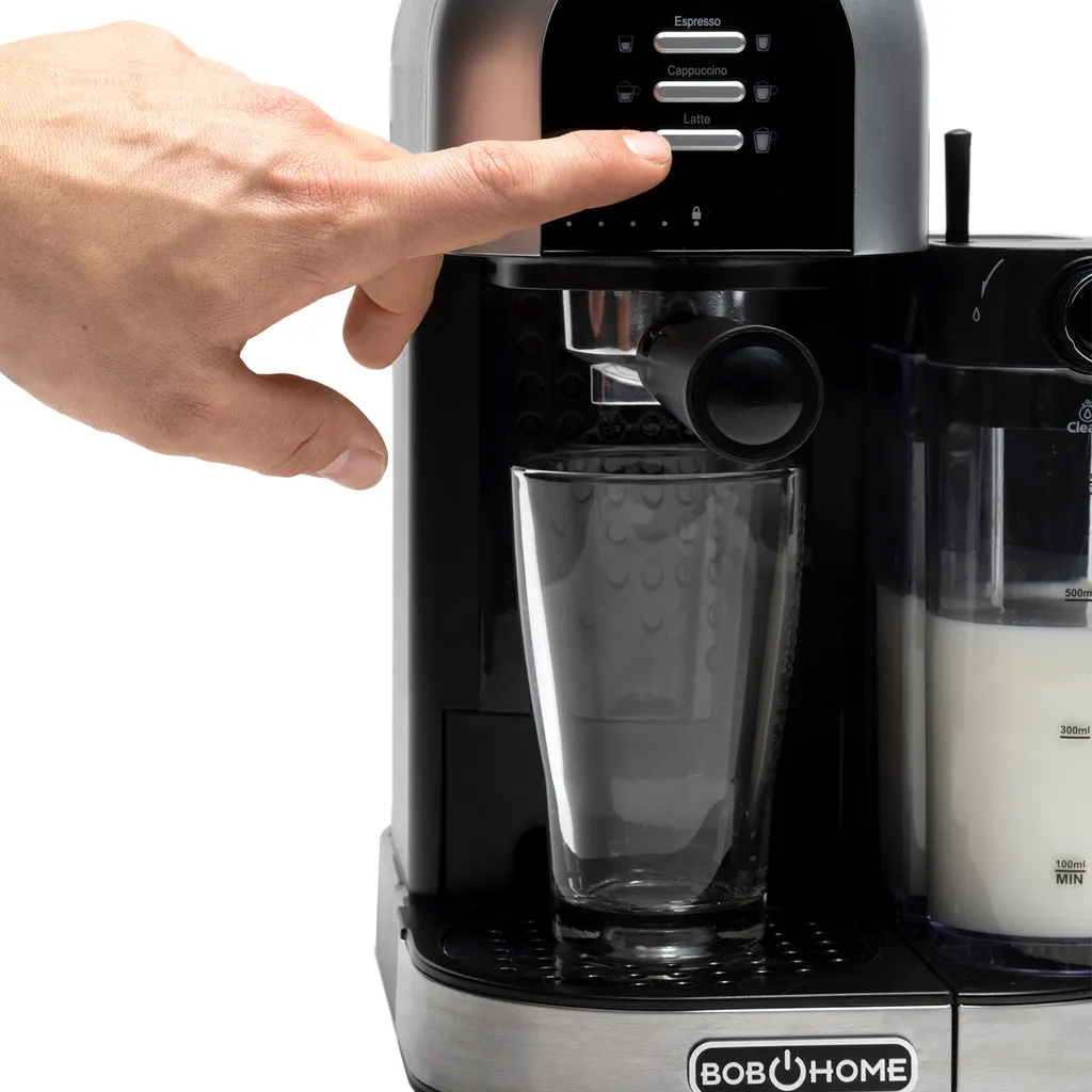 BOB HOME Kaffeecenter LATTESSA | Espressomaschine Mit Integriertem Milchaufschäumer | Kaffeespeziealitäten Auf Knopfdruck 4 BOB HOME Kaffeecenter LATTESSA | Espressomaschine Mit Integriertem Milchaufschäumer | Kaffeespeziealitäten Auf Knopfdruck – Bild 4