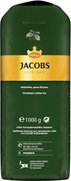 JACOBS Kaffeebohnen Krönung Crema Kräftig 2 X 1kg Ganze Kaffee Bohnen + 1 Aluminium Dose Im Barista-Design -De’Longhi Verkaufsgeschäft 8bc875d1bebbbf8fa9b4f1ab391edd57 1