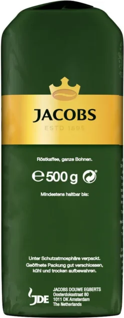 JACOBS Kaffeebohnen Krönung Aroma-Bohnen 6x500g Ganze Kaffee Bohnen Geröstet 9 JACOBS Kaffeebohnen Krönung Aroma-Bohnen 6x500g Ganze Kaffee Bohnen Geröstet -De’Longhi Verkaufsgeschäft 8f35bcd1f8e3a3079c3400ba4bcd3640