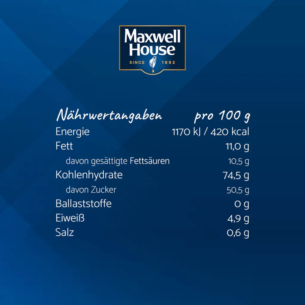 MAXWELL HOUSE Typ Cappuccino Löslicher Kaffee 3 X 500 G Instantkaffee 7 MAXWELL HOUSE Typ Cappuccino Löslicher Kaffee 3 X 500 G Instantkaffee – Bild 7