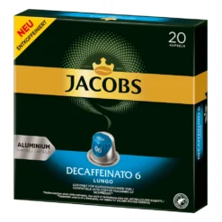 JACOBS Kapseln Decaffeinato 6 Lungo Entkoffeiniert 200 Nespresso®* Kompatibel -De’Longhi Verkaufsgeschäft 97aeff3352d4744069a3e825babad147