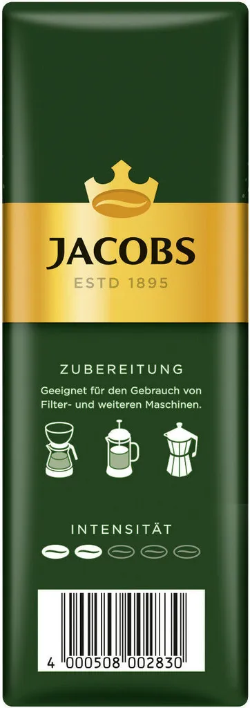 JACOBS Filterkaffee Krönung Mild 6 X 500g Pulver-Kaffee Gemahlen Röstkaffee 3 Kg 4 JACOBS Filterkaffee Krönung Mild 6 X 500g Pulver-Kaffee Gemahlen Röstkaffee 3 Kg – Bild 4