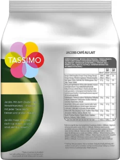 Tassimo Jacobs Café Au Lait 5er Pack, Kaffee, Kaffeekapsel, Milchkaffee Aus Gemahlenem Röstkaffee, 80 T-Discs / Portionen -De’Longhi Verkaufsgeschäft 99f57c0078e24bd6d1dc6d5a09ec7261