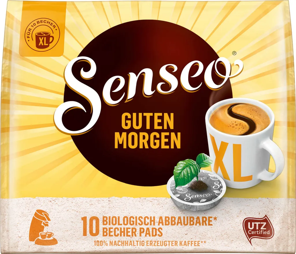 SENSEO Pads Guten Morgen XL Senseopads UTZ 5 X 10 Kaffeepads 2 SENSEO Pads Guten Morgen XL Senseopads UTZ 5 X 10 Kaffeepads – Bild 2