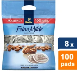 Tchibo Feine Milde Kaffee-Pads, 800 Stück (8 X 100 Pads) -De’Longhi Verkaufsgeschäft 9d123a707f9578b29c5db0f6f13b3655