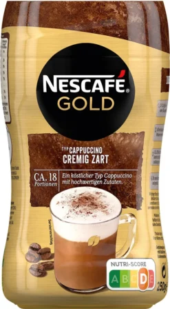 Nescafé® Nescafé Gold Typ Cappuccino Cremig Zart | 250g -De’Longhi Verkaufsgeschäft 9e3c942f7974c020013b39b3f329c6b5