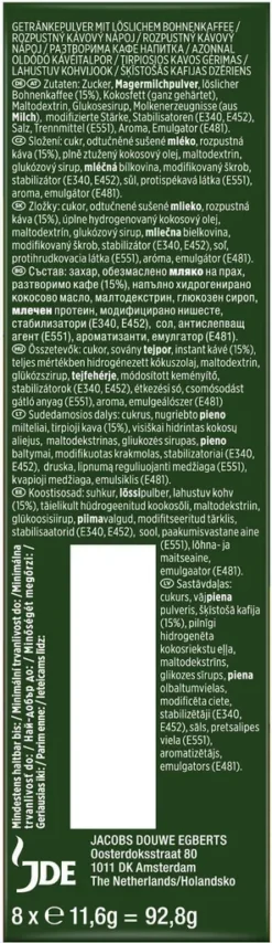 JACOBS Löskaffee Typ Cappuccino 10 X 8 Sticks - 80 Getränke Instantkaffee -De’Longhi Verkaufsgeschäft a035c6ca81effff4e01a264f58c04921