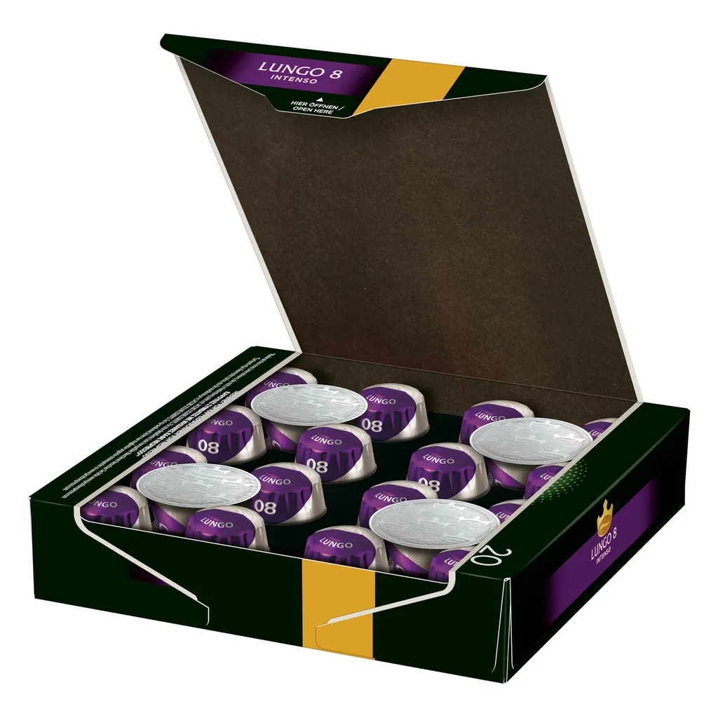 Jacobs Lungo 8 Intenso, Kaffeekapseln, Nespresso Kompatibel, Kaffee, 200 Kapseln, á 5.2 G 7 Jacobs Lungo 8 Intenso, Kaffeekapseln, Nespresso Kompatibel, Kaffee, 200 Kapseln, á 5.2 G – Bild 7