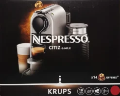 Krups XN7615.19 Nespresso Citiz & Milk Kaffeekapselmaschine (1260 Watt, Wassertankkapazität: 1l, Pumpendruck: 19 Bar) Rot -De’Longhi Verkaufsgeschäft a1857d7176b6aeafe047bc70f87dc318