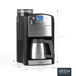 BEEM FRESH-AROMA-PERFECT Filterkaffeemaschine Mit Mahlwerk - Thermo | 2 Isolierkannen Kaffeemaschine Mahlwerk Timer 2x Thermoskanne Filterkaffeemaschine Kaffeeautomat 10 BEEM FRESH-AROMA-PERFECT Filterkaffeemaschine Mit Mahlwerk - Thermo | 2 Isolierkannen Kaffeemaschine Mahlwerk Timer 2x Thermoskanne Filterkaffeemaschine Kaffeeautomat -De’Longhi Verkaufsgeschäft a2326523f1e5a553a54adc3cd3061ab6